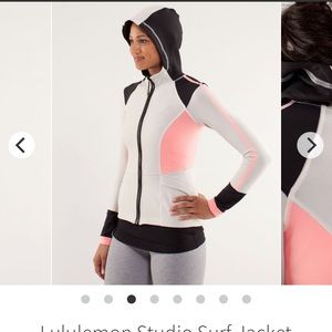 Lululemon coral Surf zip Jacket sz10